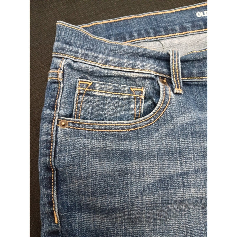 Old Navy Curvy Mid Rise Slim Leg Jeans Blue Medium Wash Women's Size 12 Reg - Picture 6 of 13